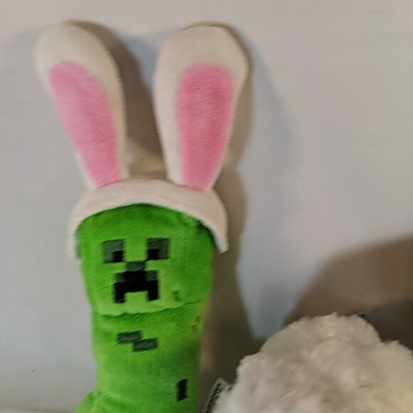 3 Minecraft Plush Lot Stuffed Toy Bunny Creeper Enderman Sheep Animal Mojang - Picture 5 of 11